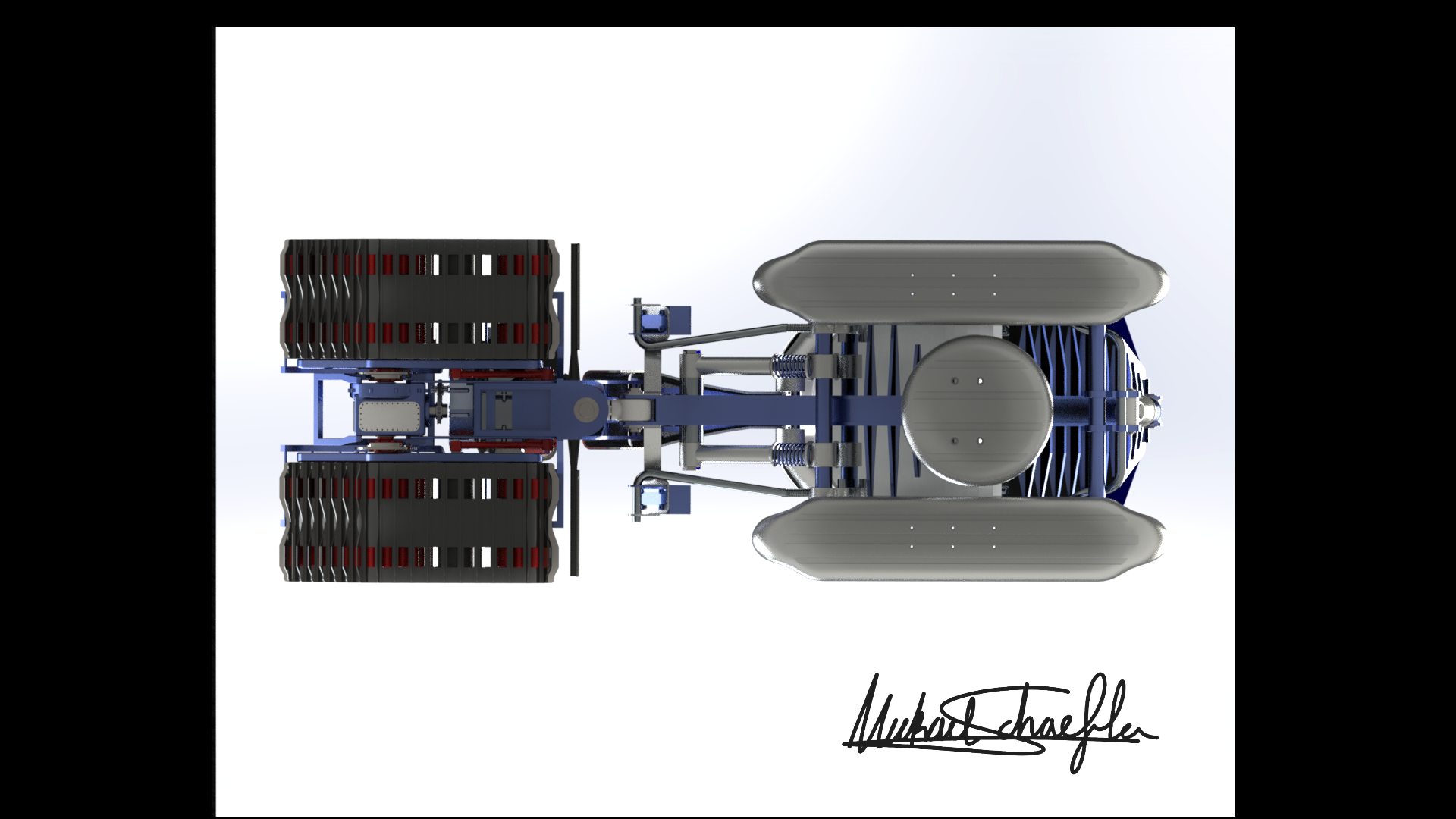 雪地漂移履带车